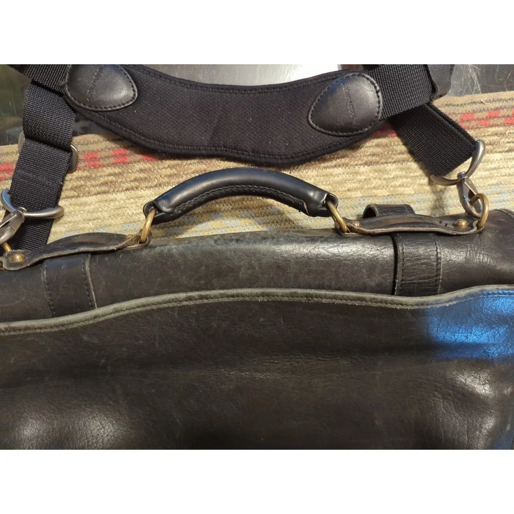 Vintage Leather JACK GEORGE Professional Business Lawyer Briefcase‎ Bag Mens